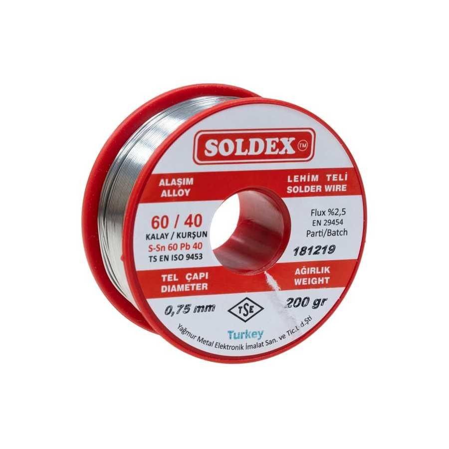 Soldex 60/40 0.75mm 200g Lehim Teli #2