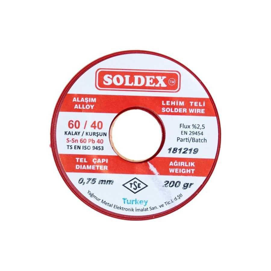Soldex 60/40 0.75mm 200g Lehim Teli #3