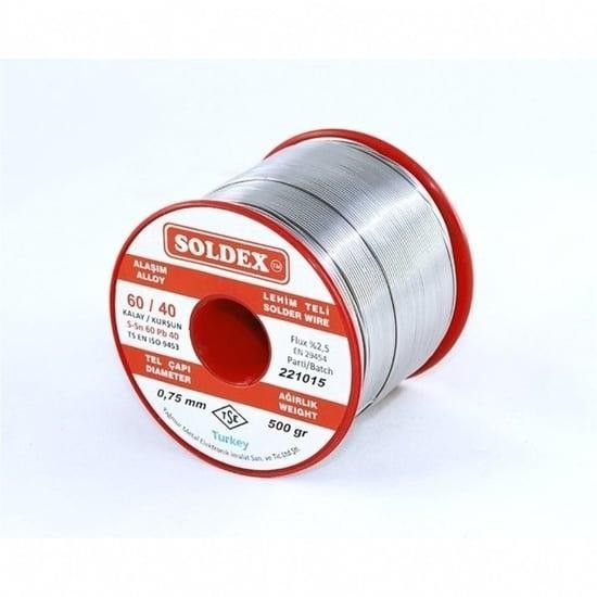 Soldex 60/40 0.75mm 500g Lehim Teli