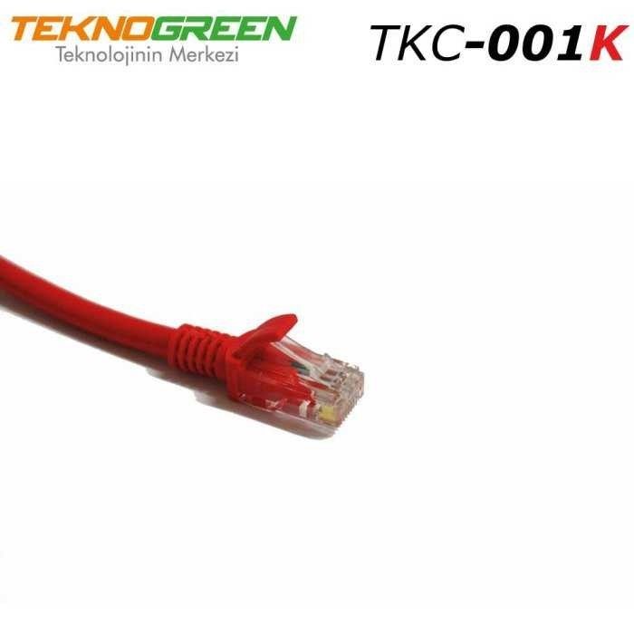 TeknoGreen TKC-001K 1m. Cat6 Kablo Kırmızı #2