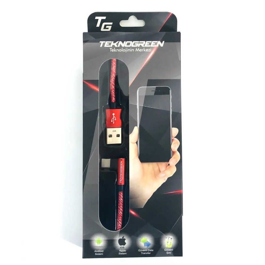 TeknoGreen TKU-C301 1m Usb to L Type C Şarj Kablo #3