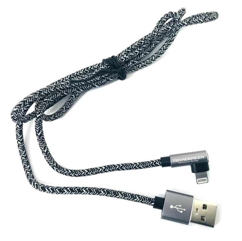 TeknoGreen TKU-C302 1m Usb to L iPhone5/6/7/8 Kabl #2