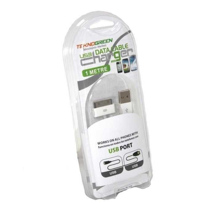 TeknoGreen TKU-I4 1m. iPhone4 Usb Kablo #2