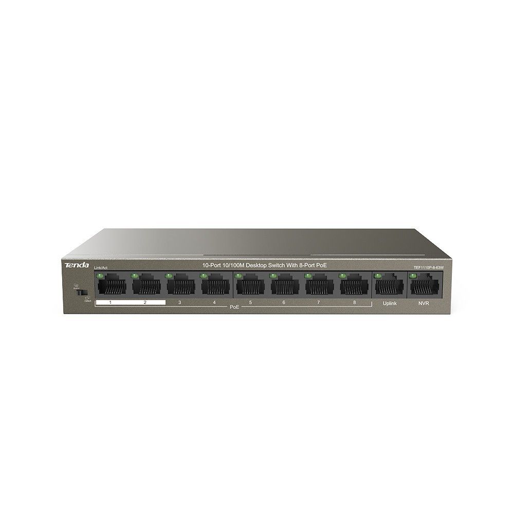 Tenda TEF1110P-8-63W 8 Port PoE Switch