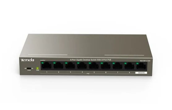Tenda TEG1109P 8 Port Poe 9 Port 10/100/1000 102W 