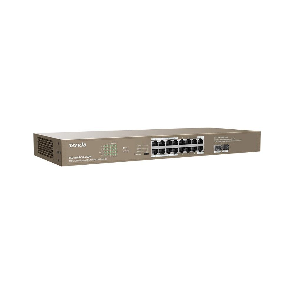 Tenda TEG1118P-16-250W 16 Port Gigabit PoE 2GB 1SF #3