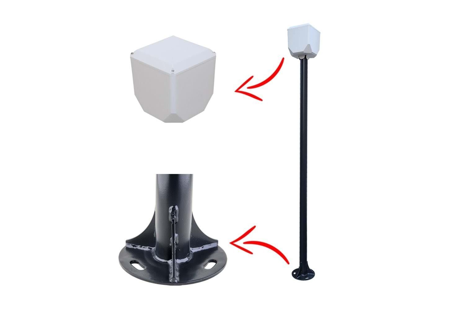 TRK-300 3m Metal Direk + Küp Kamera Kutusu
