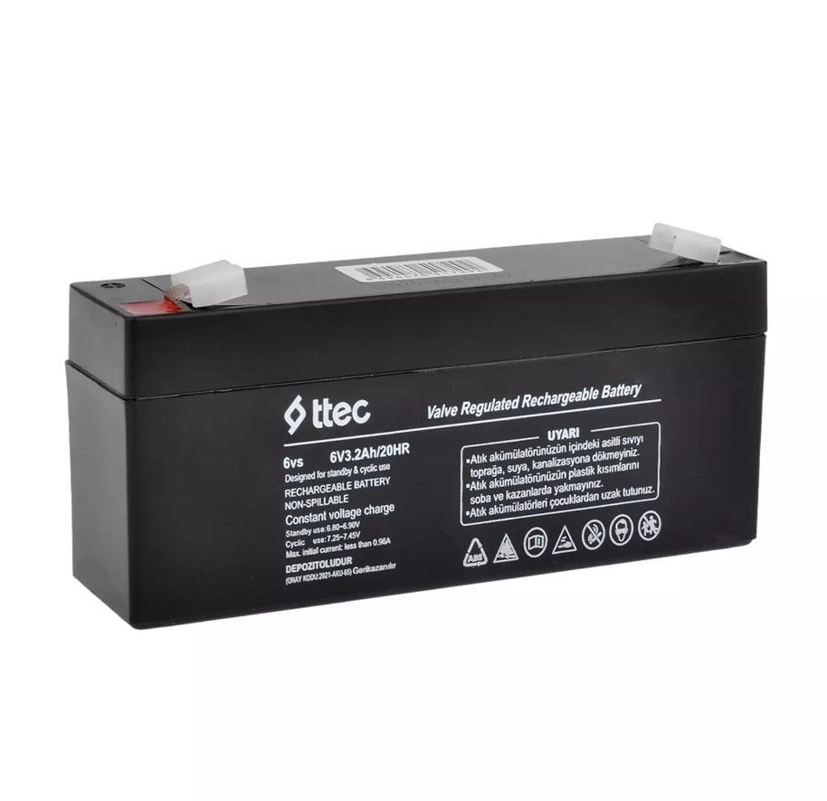 Ttec 6V 3.2Ah Bakımsız Kuru Akü
