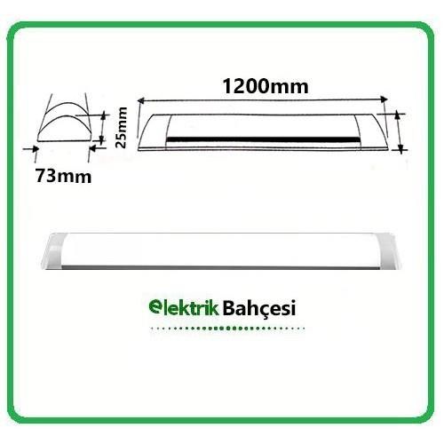 Uzlight 36W 120cm Beyaz Slim Bant Armatür #2