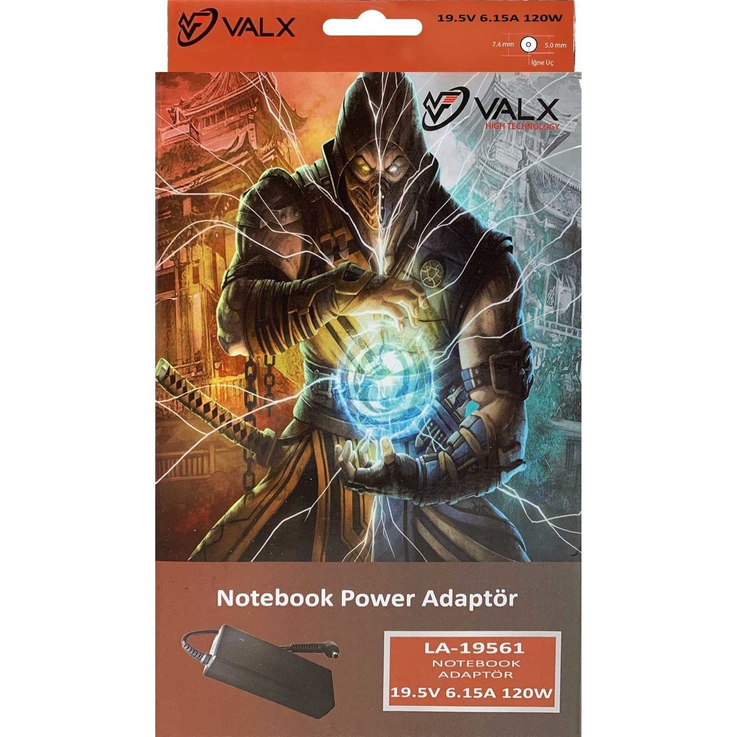 Valx LA-19561 19.5V 6.15A 7.4x5.0 Notebook Adaptör #3