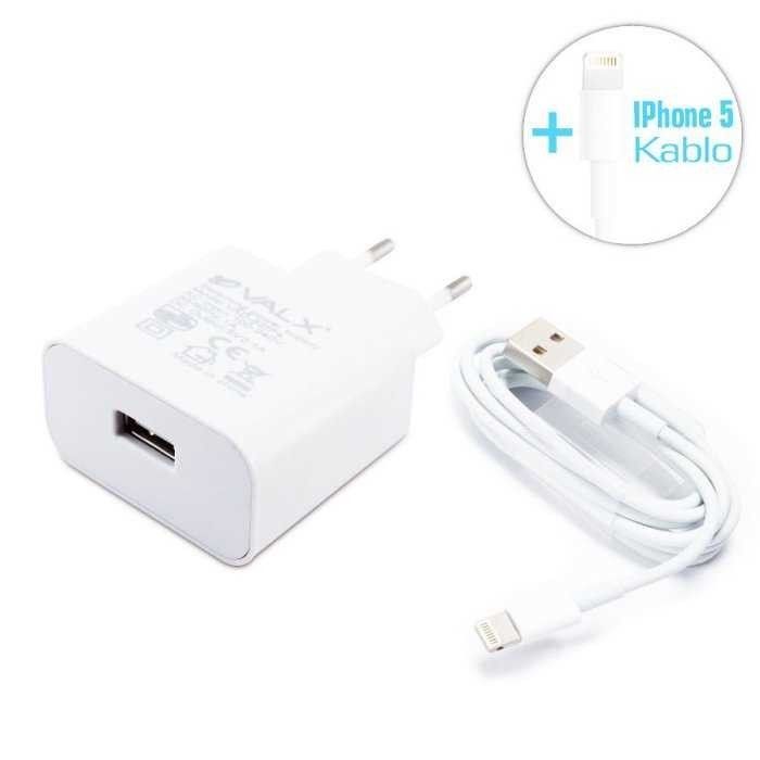 Valx VAD-52IP5 5V 2.1A Usb Adaptör+İphone 5 Kablo #4
