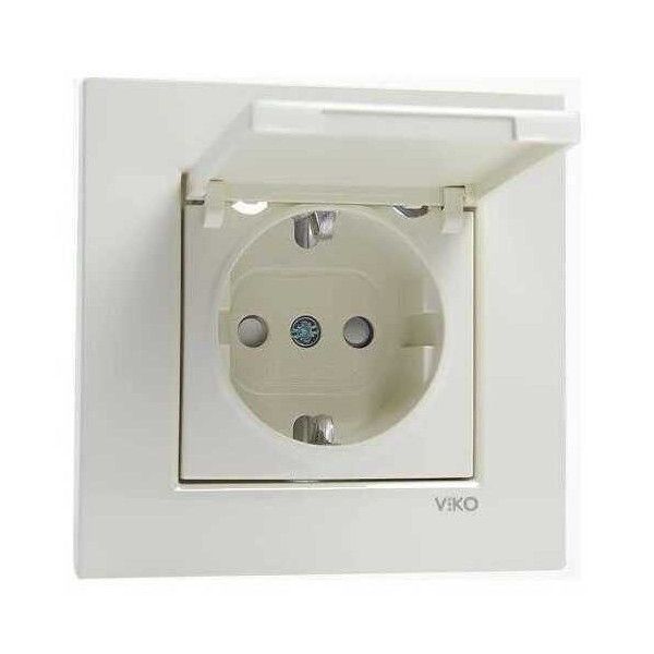 Viko Karre Meridian Krem Kapaklı Top. Priz Mek+D/K #2