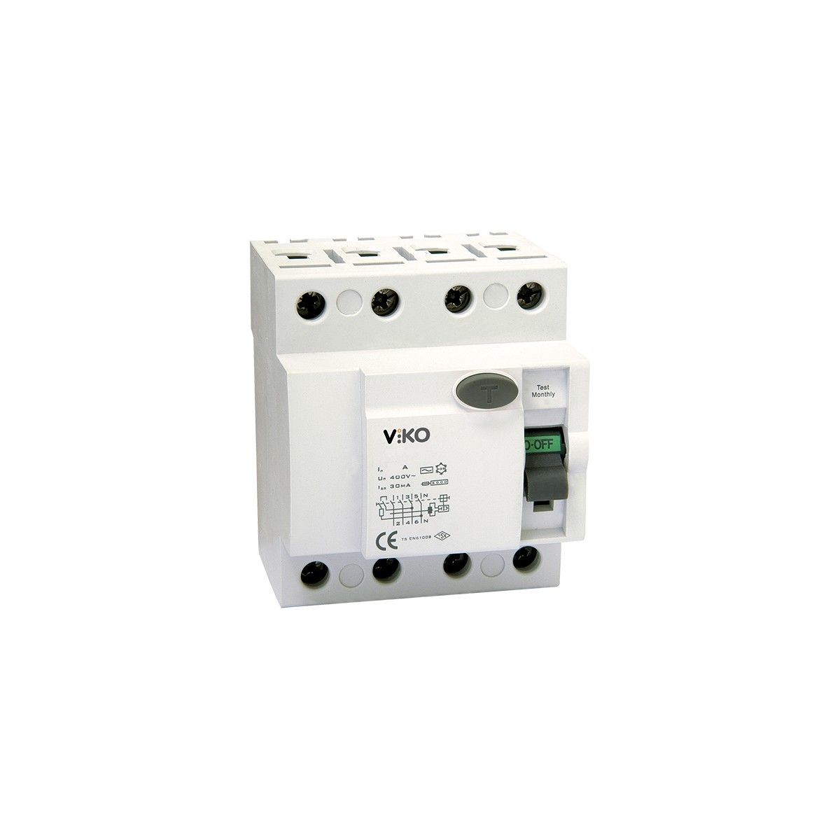 Viko VTR4-2530 4P 25A 30mA Kaçak Akım Koruma Röles #1