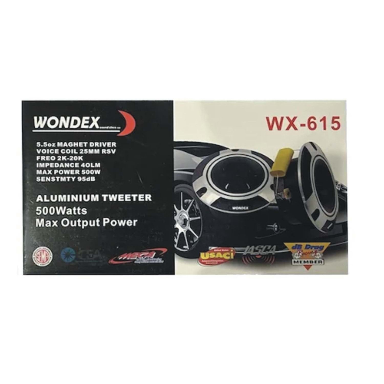 Wondex WX-615 500W 10cm Dome Tweeter #2