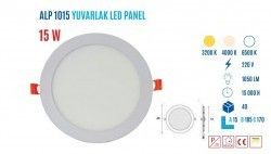 YCL ALP-1015B 15W Sıvaaltı Yuvarlak Beyaz Led Pane