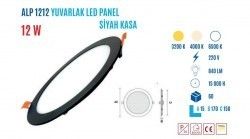YCL ALP-1212G 12W S.Altı Yuvarlak Led Panel G.Işığ