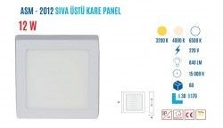 YCL ASM-2012G 12W Sıvaüstü Kare Günışığı Led Panel #2