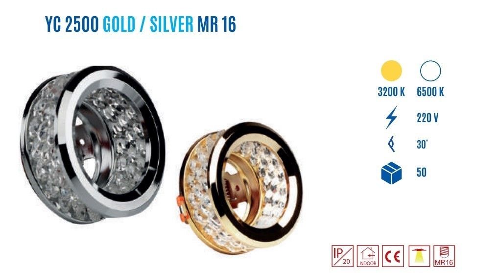 YCL YC-2500G MR16 Gold Cam Spot #4