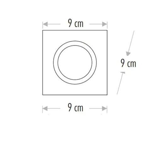 YCL YC-2600 MR16 Cam Led Spot Kasası Kare #2