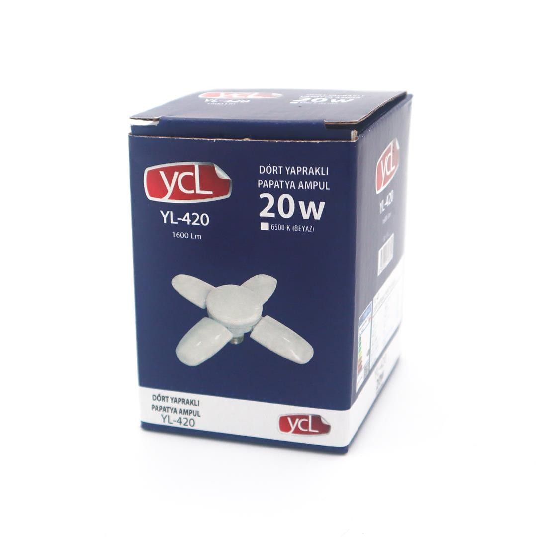 YCL YL-420B 20W E27 4 Yapraklı Papatya Ampul Beyaz #2
