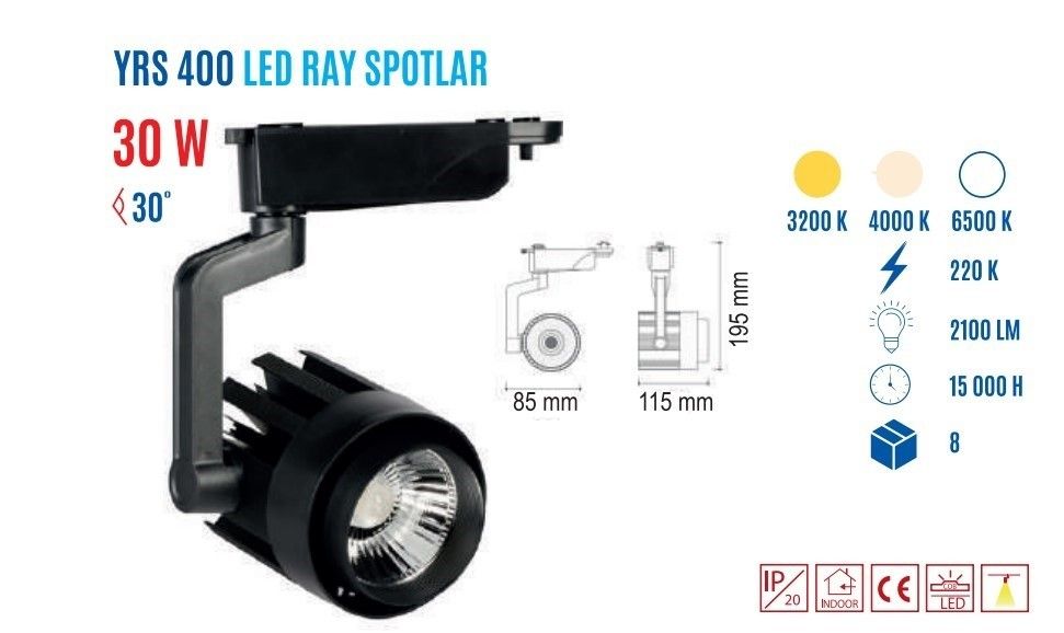 YCL YRS-400G 30W Led Ray Spot Günışığı #4