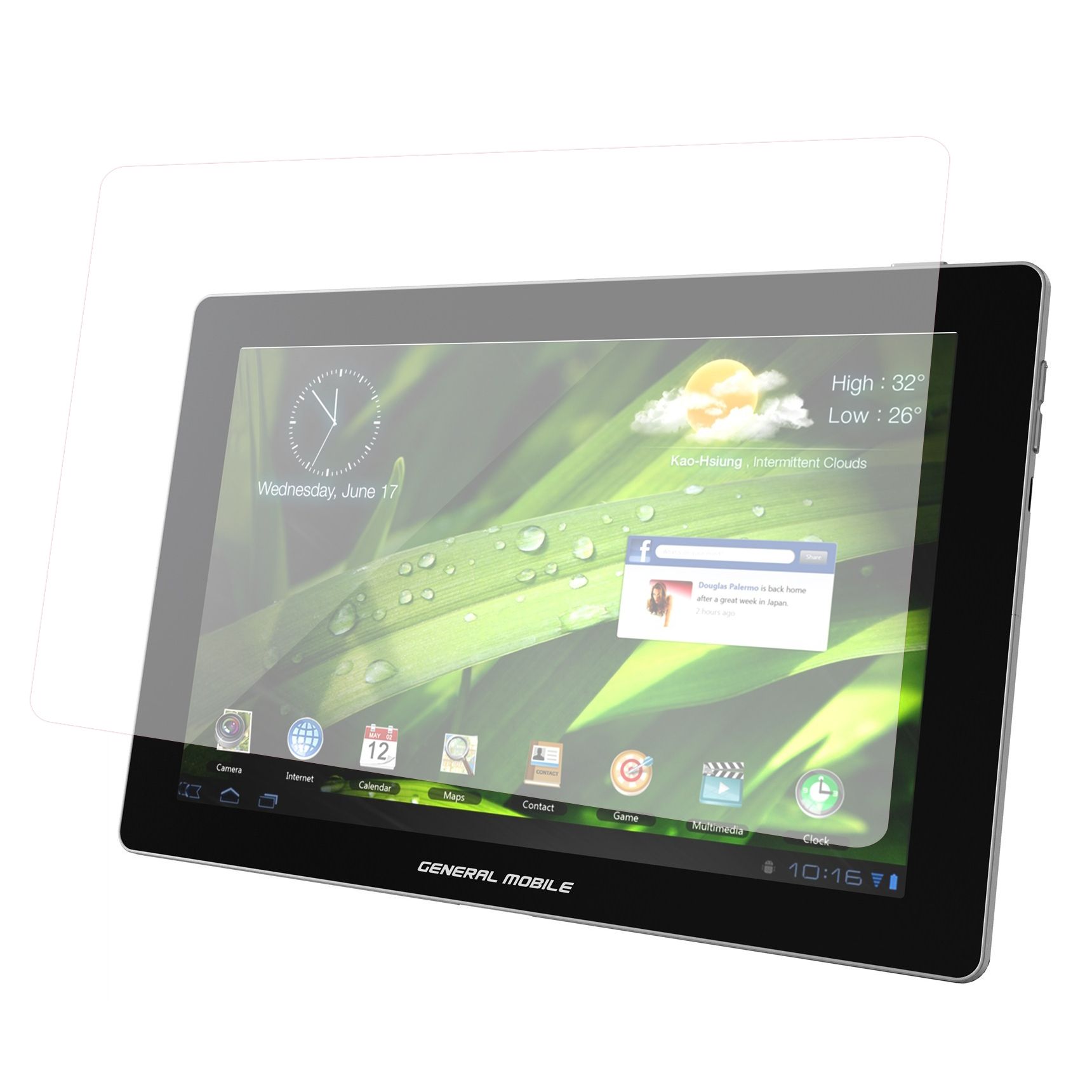 Bufalo General Mobile E-Tab 20 10.1' Ekran Koruyucu Flexible Esnek Nano