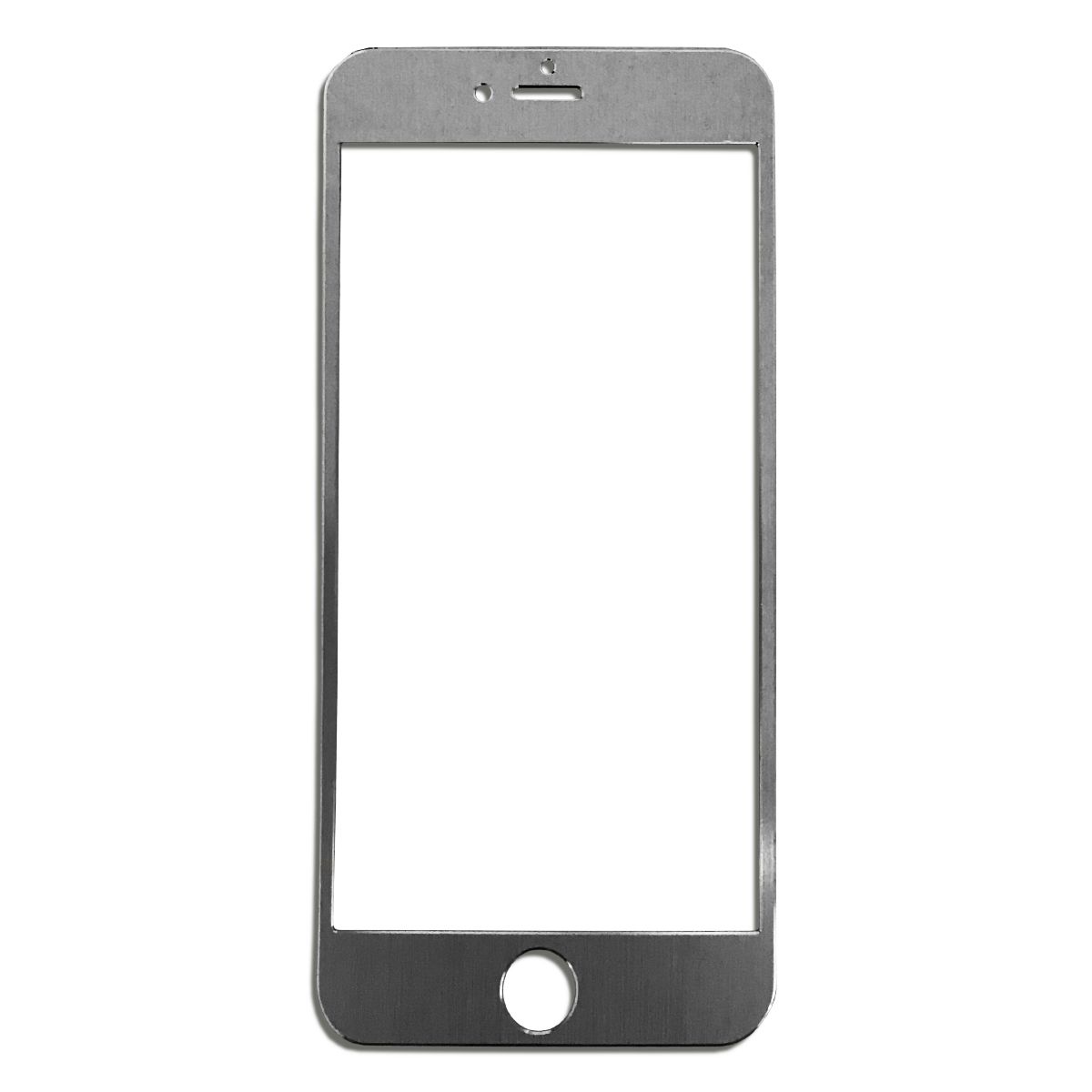 Bufalo iPhone 6 Plus Metal Kenarlı Cam Ekran Koruyucu Gri
