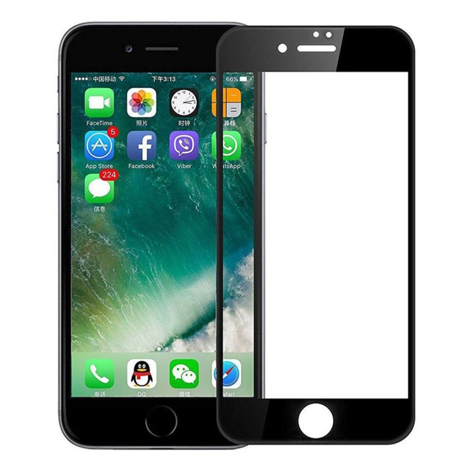 Bufalo iPhone 7 Plus / 8 Plus Ekran Koruyucu Seramik Nano 9D Tam Kaplama Siyah