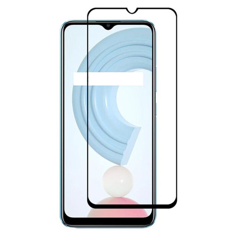 Bufalo Realme C21 Ekran Koruyucu Seramik Mat Nano 9D Tam Kaplama Siyah