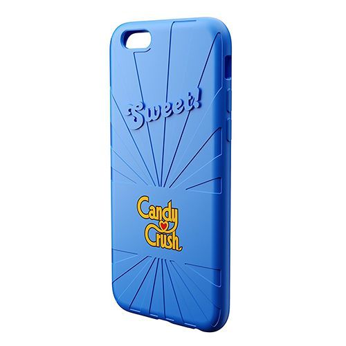 Candy Crush iPhone 6-6S Yaban Mersini Silikon Kılıf (Lisanslı)