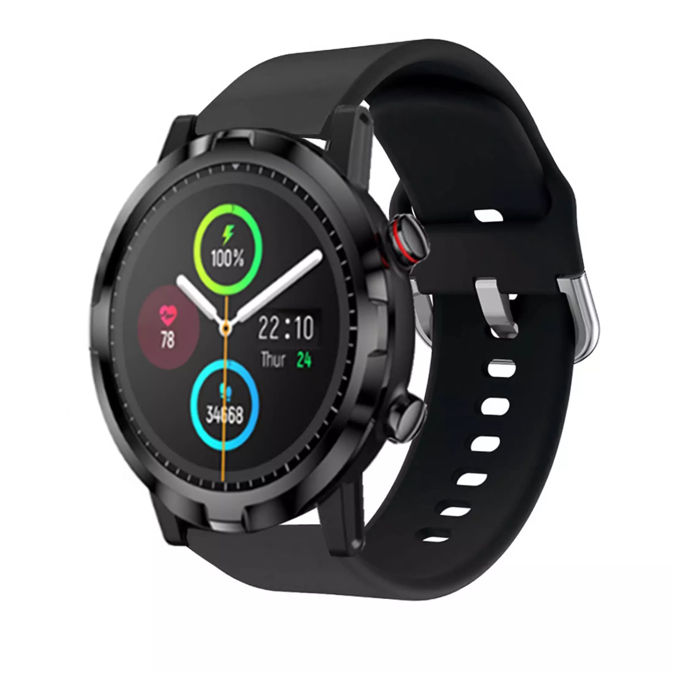 FitCase 22mm Akıllı Saat Uyumlu Tokalı Silikon Kordon