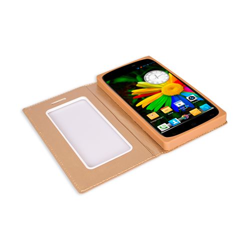 FitCase Dolce GM Discovery E3 Gizli Mıknatıslı Pencereli Kılıf Beyaz