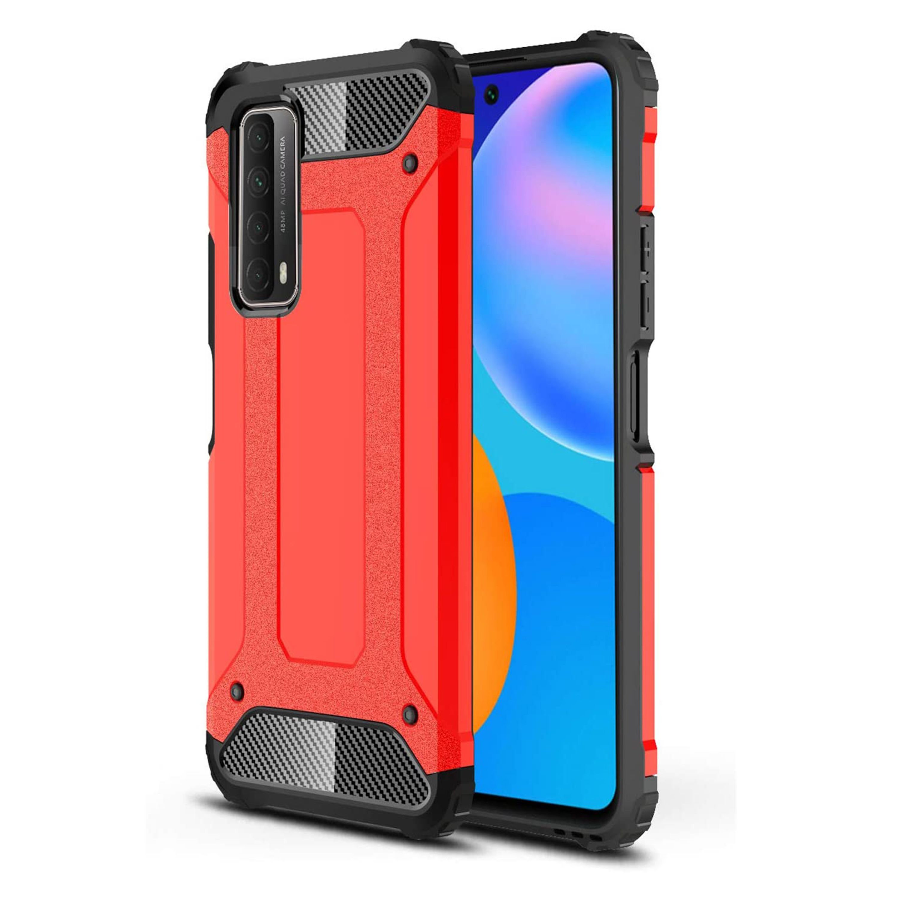 FitCase Huawei P Smart 2021 Zırh Tank Tam Koruma Arka Kapak