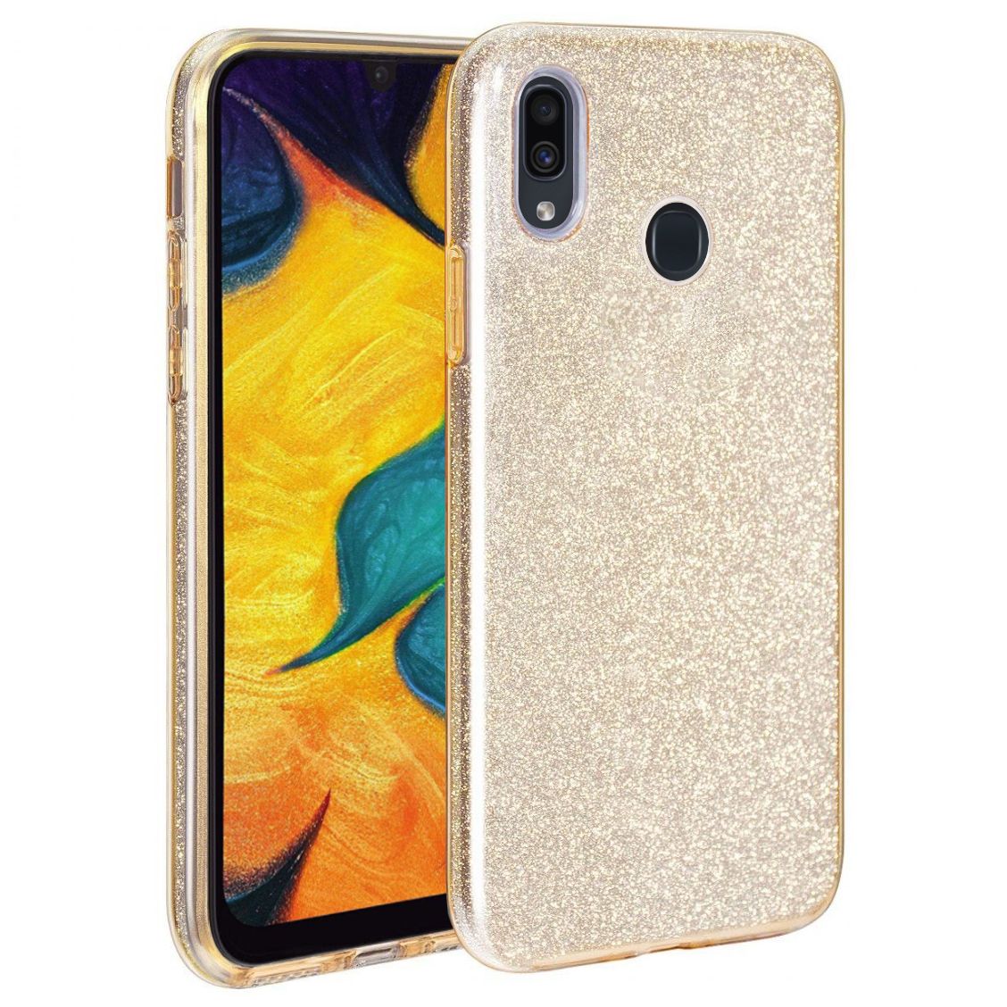 FitCase Huawei Y7 2019 3in1 Simli Silikon Arka Kapak