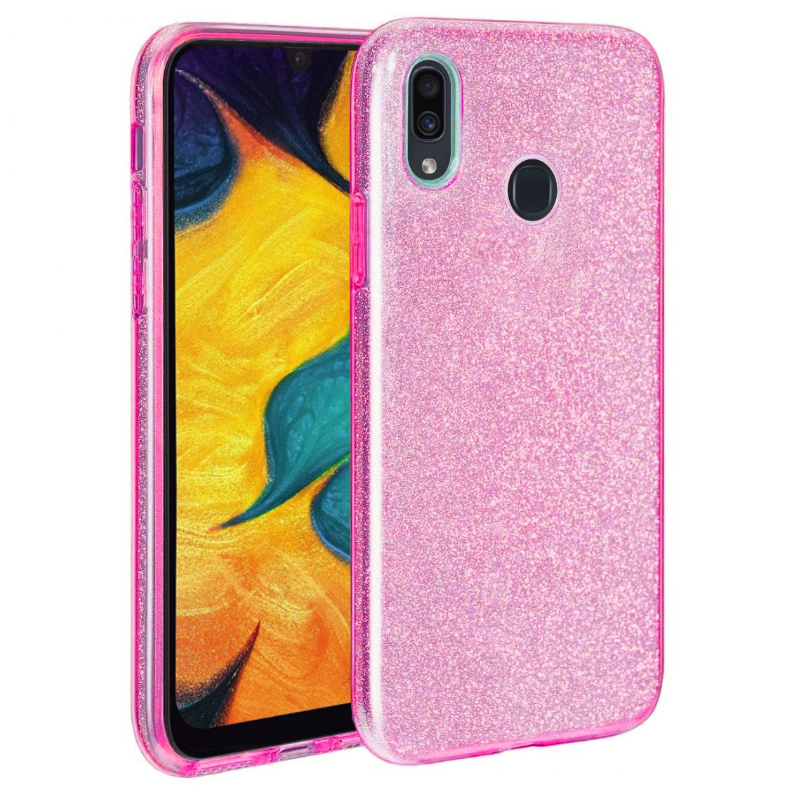 FitCase Huawei Y7 2019 3in1 Simli Silikon Arka Kapak
