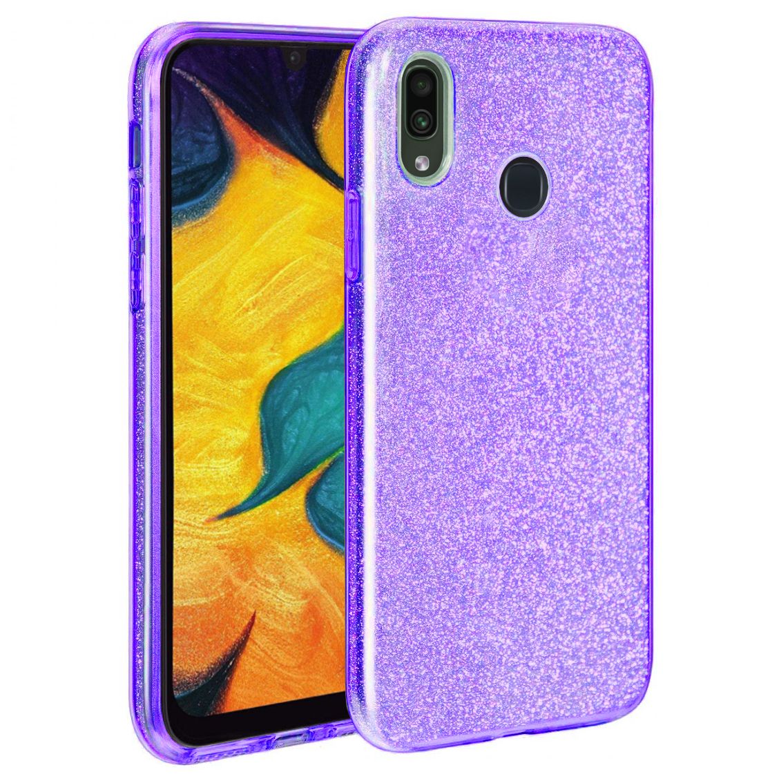 FitCase Huawei Y7 2019 3in1 Simli Silikon Arka Kapak