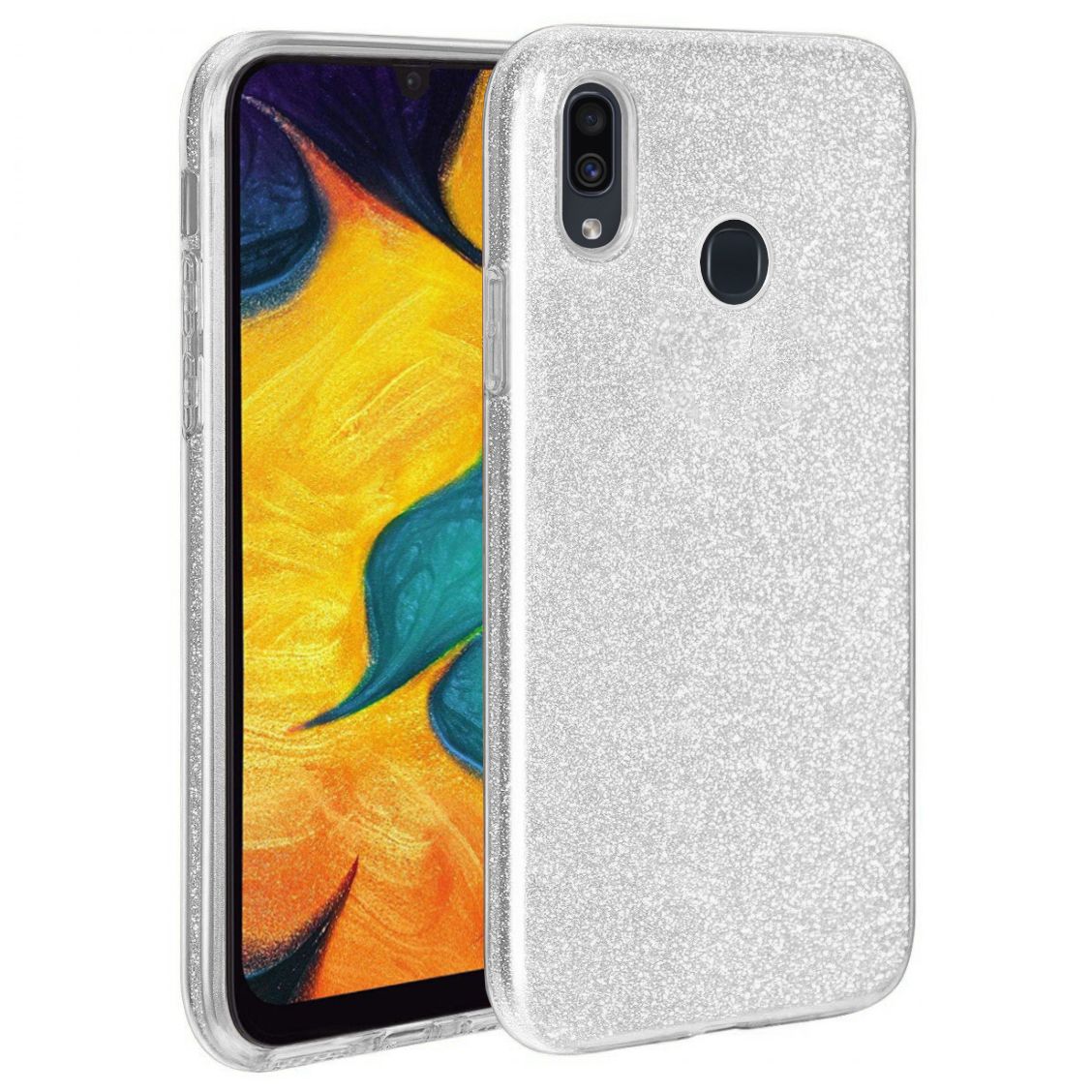 FitCase Huawei Y7 2019 3in1 Simli Silikon Arka Kapak