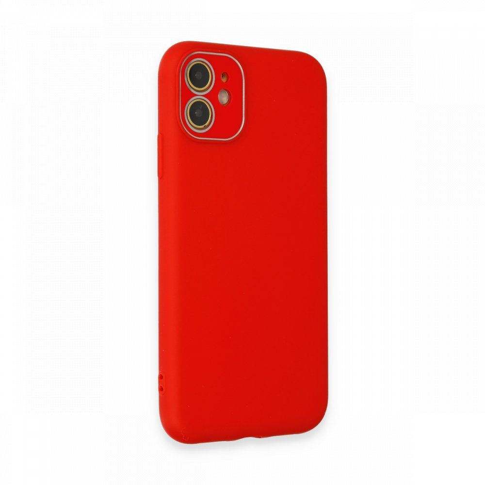 FitCase iPhone 11 Glass Kamera Korumalı Lansman Silikon Kapak