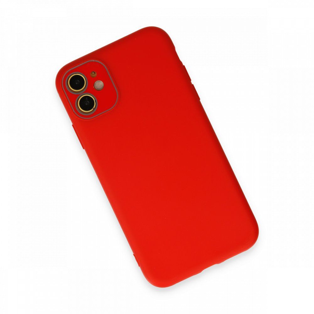 FitCase iPhone 11 Glass Kamera Korumalı Lansman Silikon Kapak