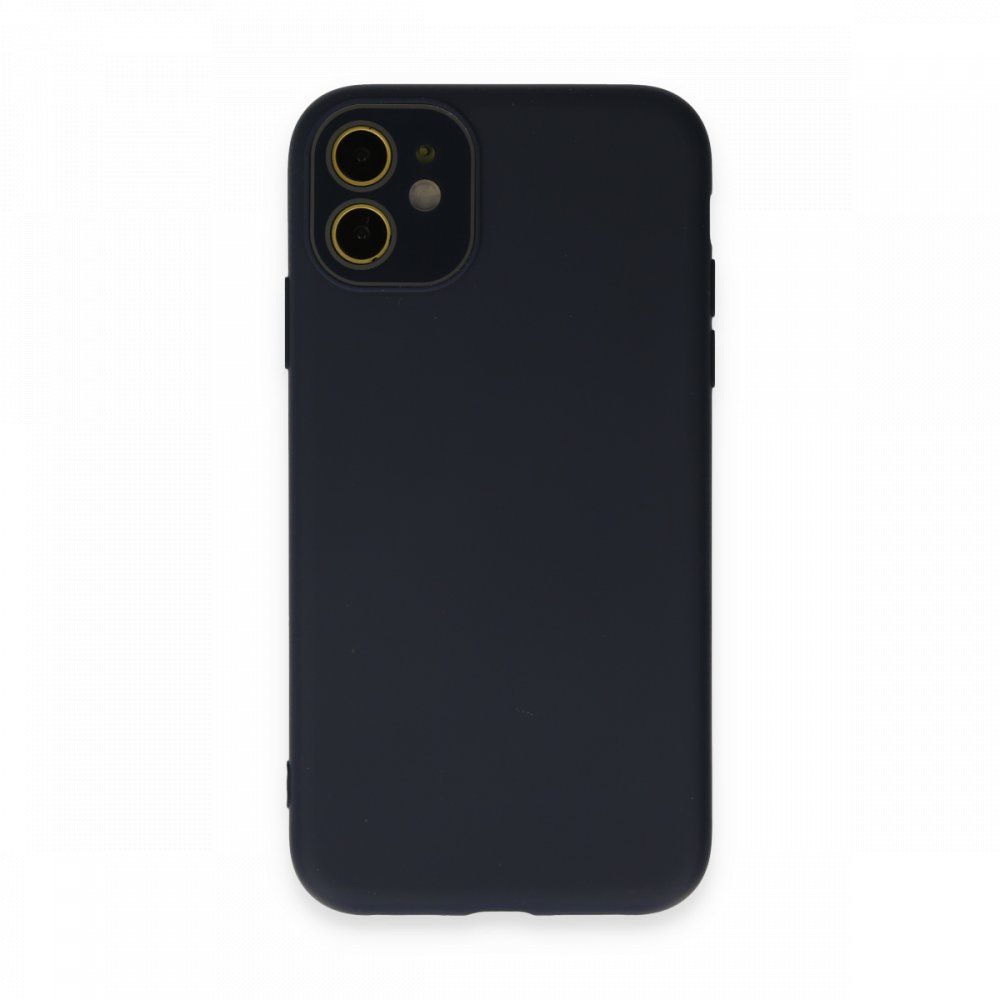 FitCase iPhone 12 Glass Kamera Korumalı Lansman Silikon Kapak