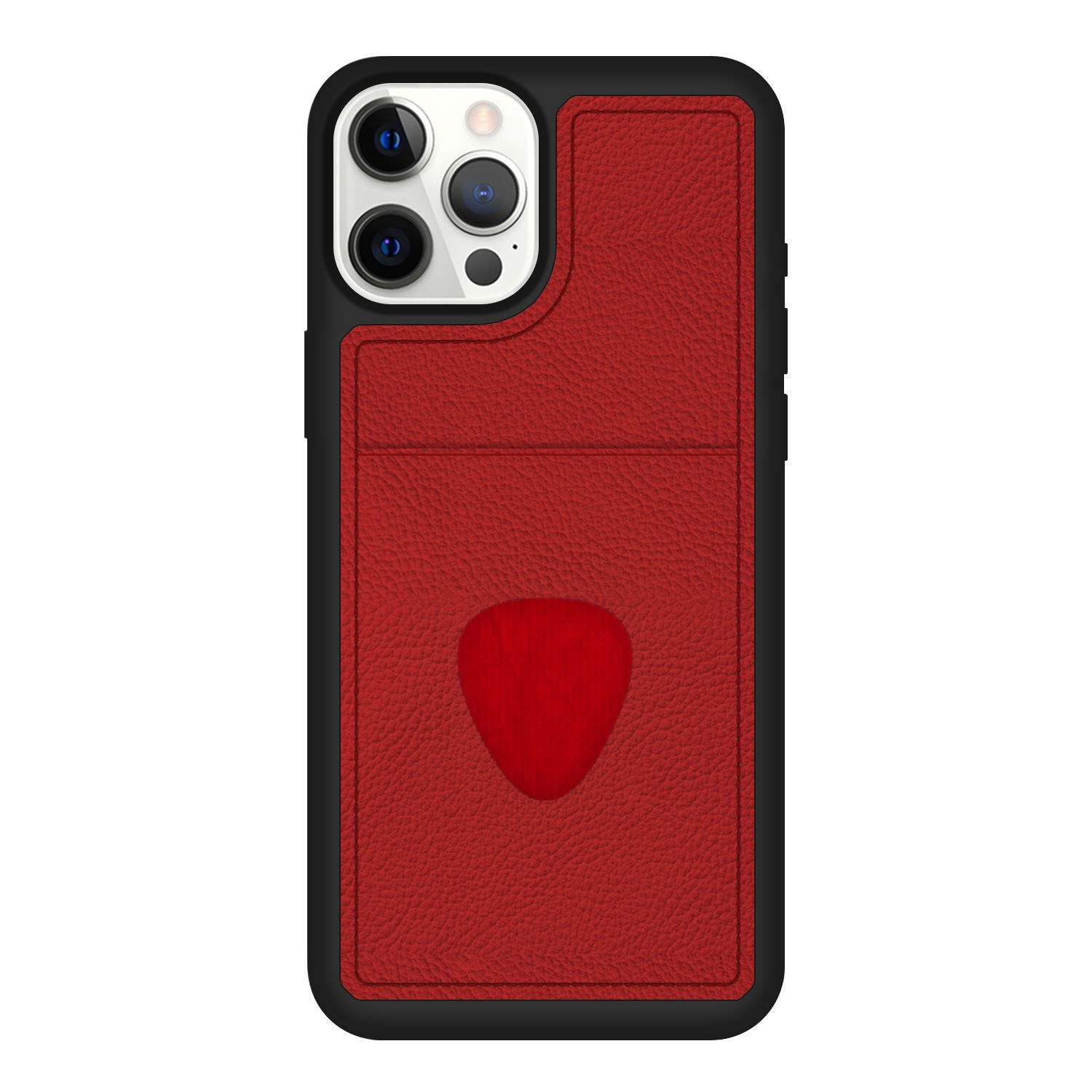 FitCase iPhone 12 Pro Kılıf Proda Deri Tek Kartlık Cepli Kapak