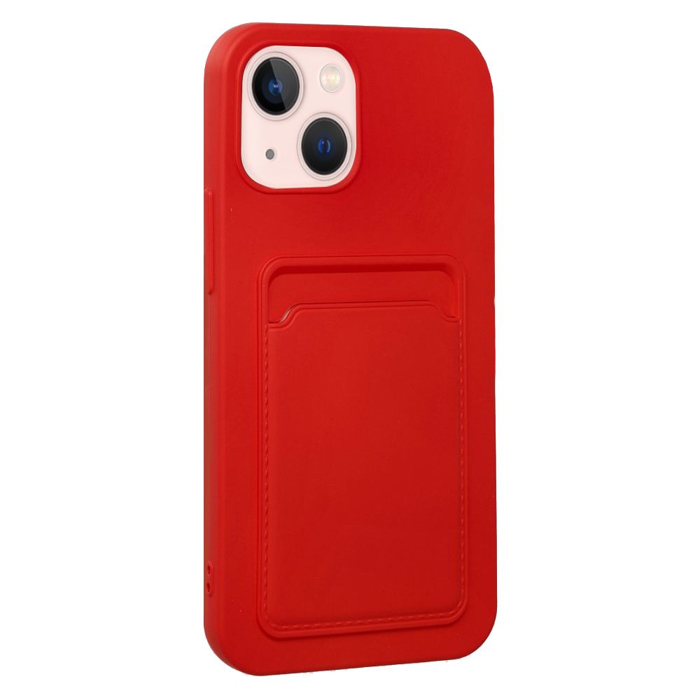 FitCase iPhone 13 Cardy Soft Kartlık Cepli Silikon Kapak