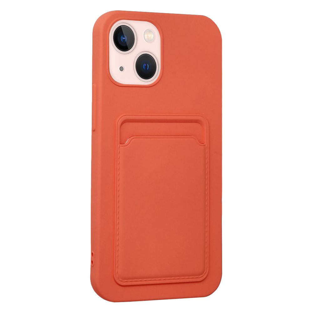 FitCase iPhone 13 Cardy Soft Kartlık Cepli Silikon Kapak