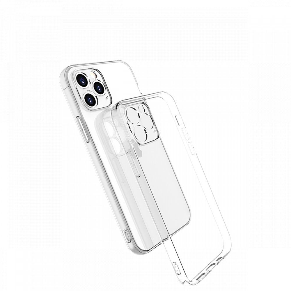 FitCase iPhone 13 Pro Max Kılıf Kamera Korumalı Silikon Kapak - Şeffaf
