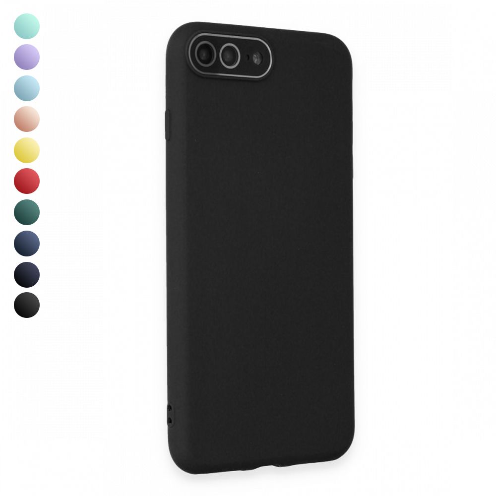 FitCase iPhone 7 Plus / 8 Plus Glass Kamera Korumalı Lansman Silikon Kapak