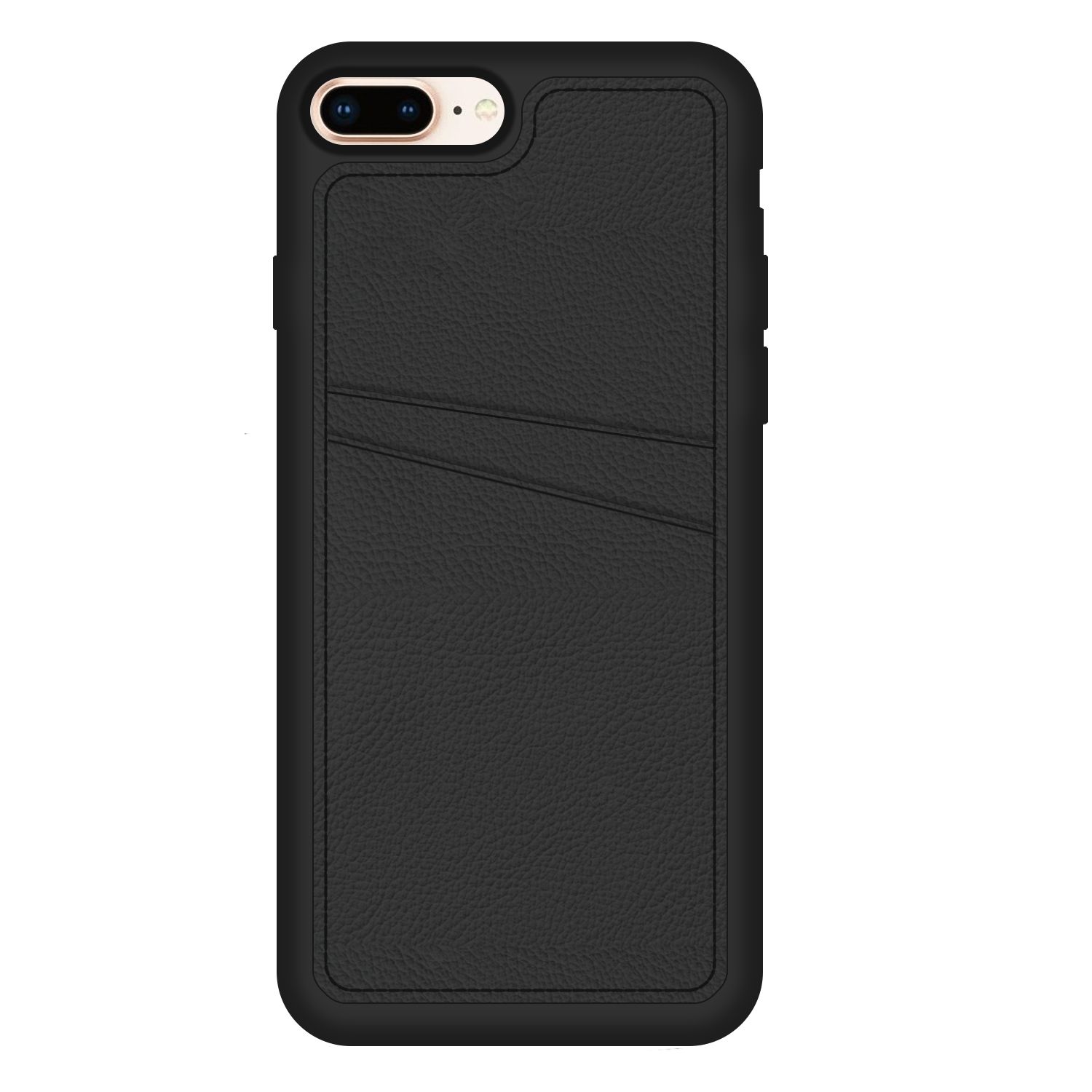 FitCase iPhone 7 Plus / 8 Plus Kılıf Proda Deri Çift Kartlık Cepli Kapak