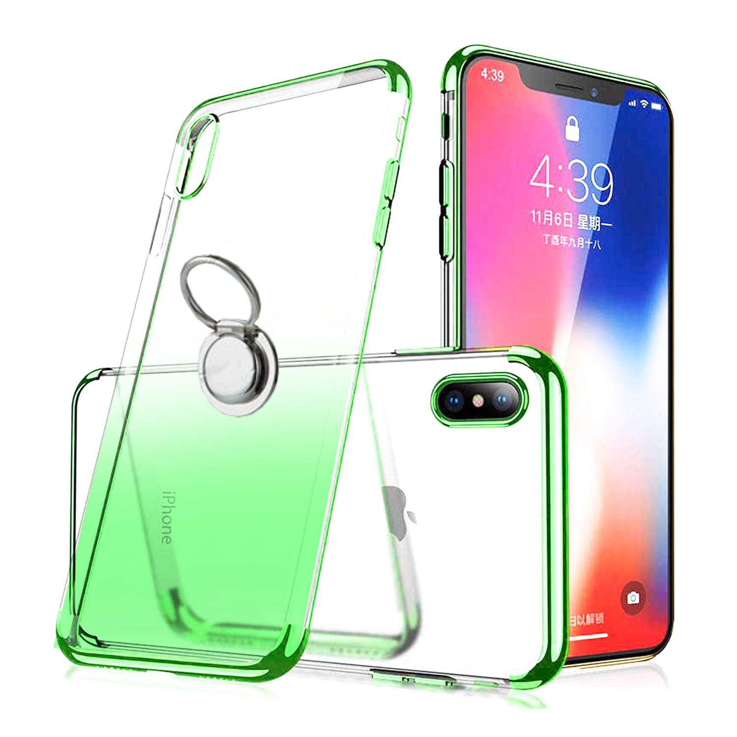 FitCase iPhone X / XS Kılıf Marvel Ring Arka Kapak