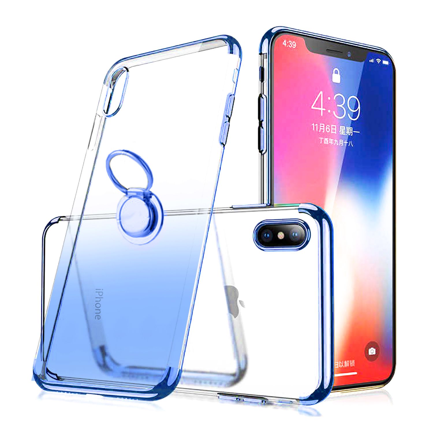 FitCase iPhone X / XS Kılıf Marvel Ring Arka Kapak
