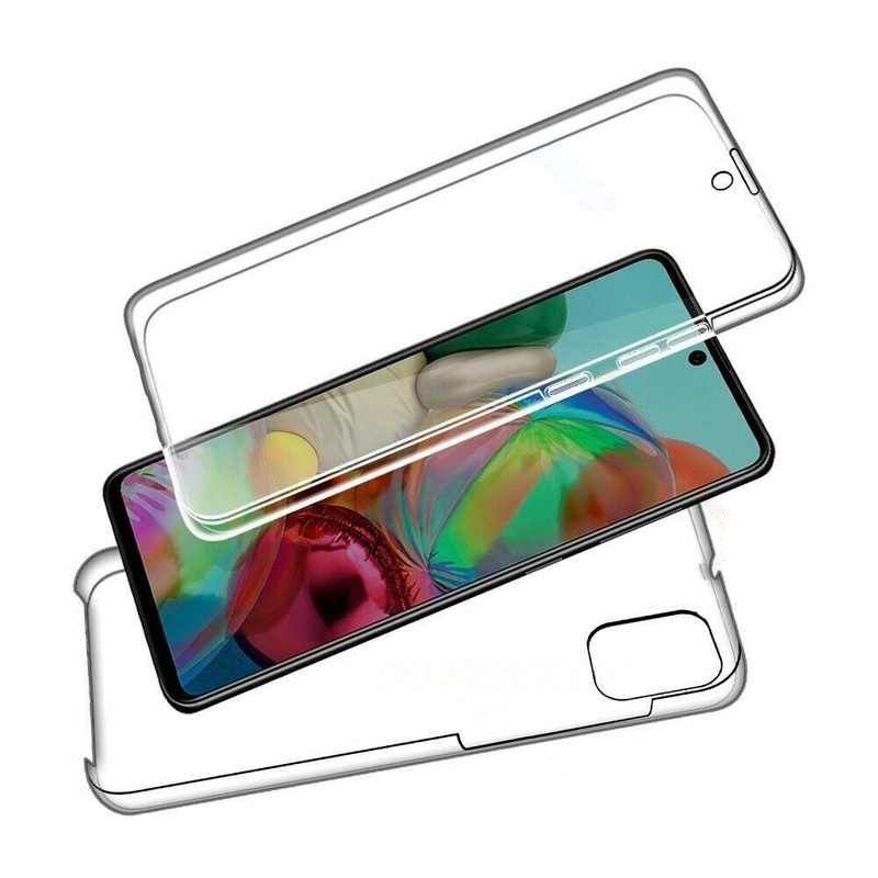 FitCase Samsung Galaxy A31 A315 Kılıf 360 Derece Korumalı Ön Arka Şeffaf