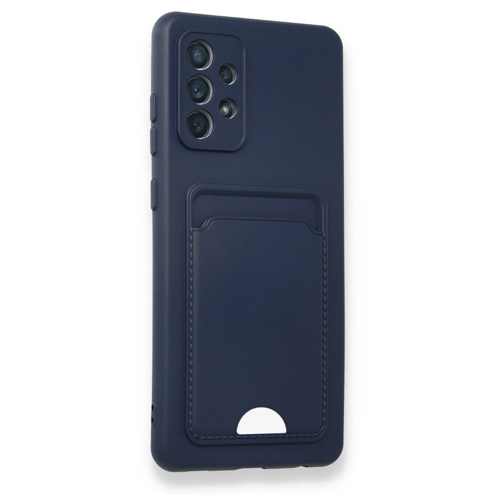 FitCase Samsung Galaxy A32 Cardy Soft Delikli Kartlık Cepli Silikon Kapak